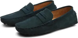 Men's Dress Loafers Slip On Casual Shoes Lightweight Soft Penny Loafers Suede Driving Boat Shoes Moccasins