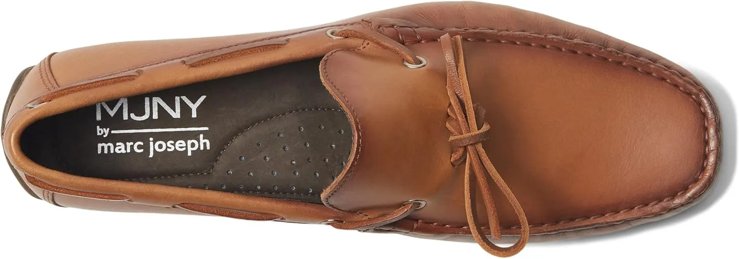 Men's Genuine Leather Casual Slip on Tie-Bow Loafers