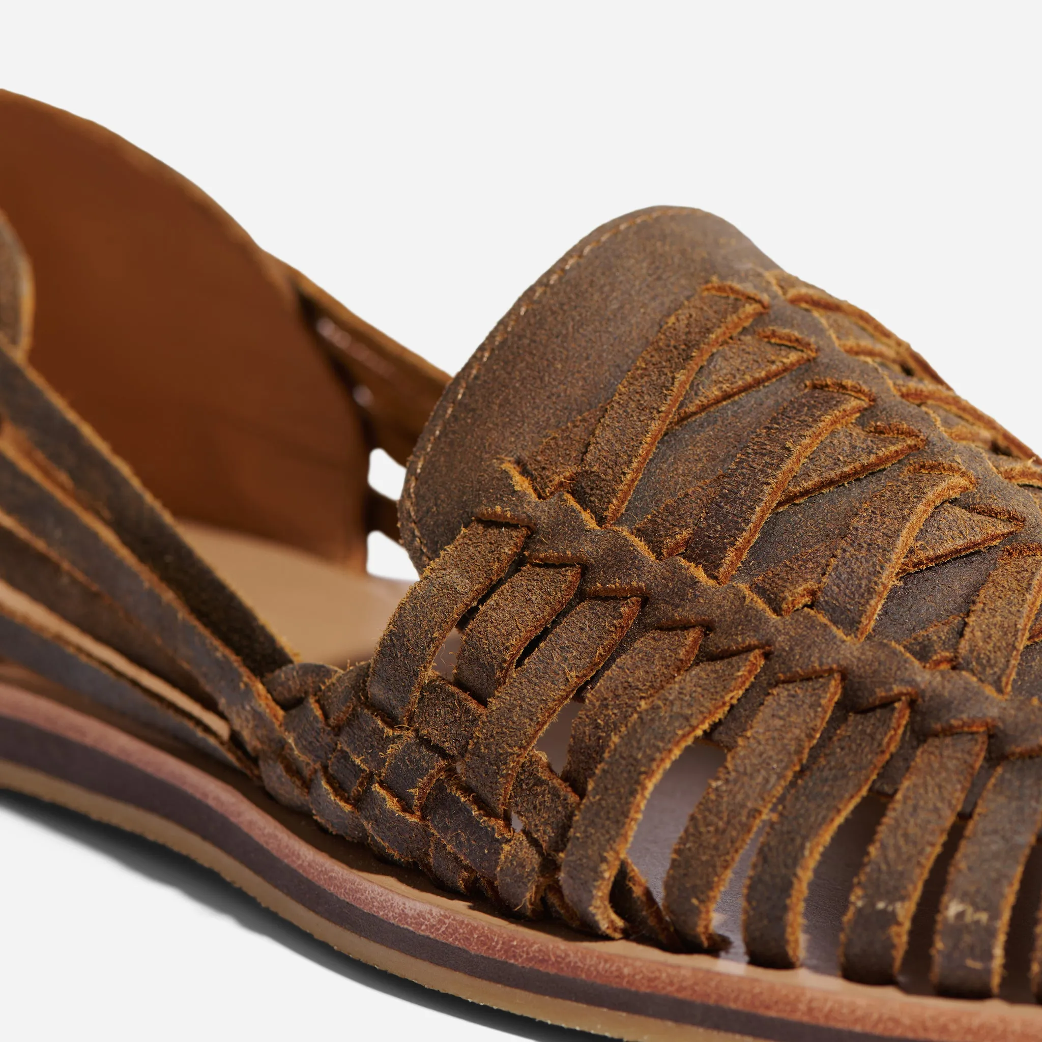 Men's Huarache Sandal Waxed Brown