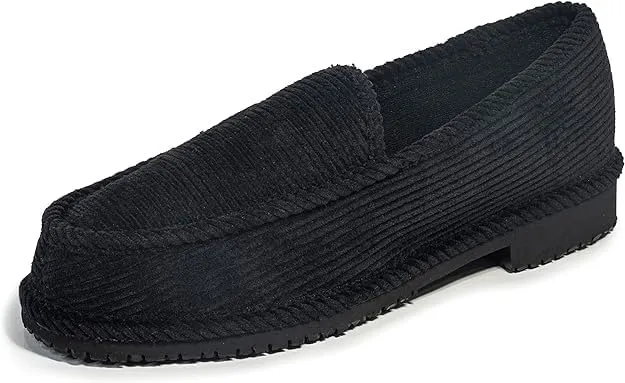 Mens Loafers (Black) | Quick Slip-in Shoes | Plain Black Lowrider Street Style Lightweight Loafers | Black Loafer Shoes | Anti Slip Loafers | Easy to wear Shoes