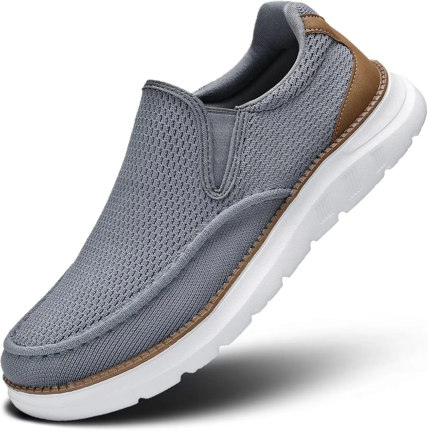 Mens Loafers Slip On Boat Shoes Casual Walking Dress Sneakers Mesh Business Oxfords Work Lightweight Soft Sole