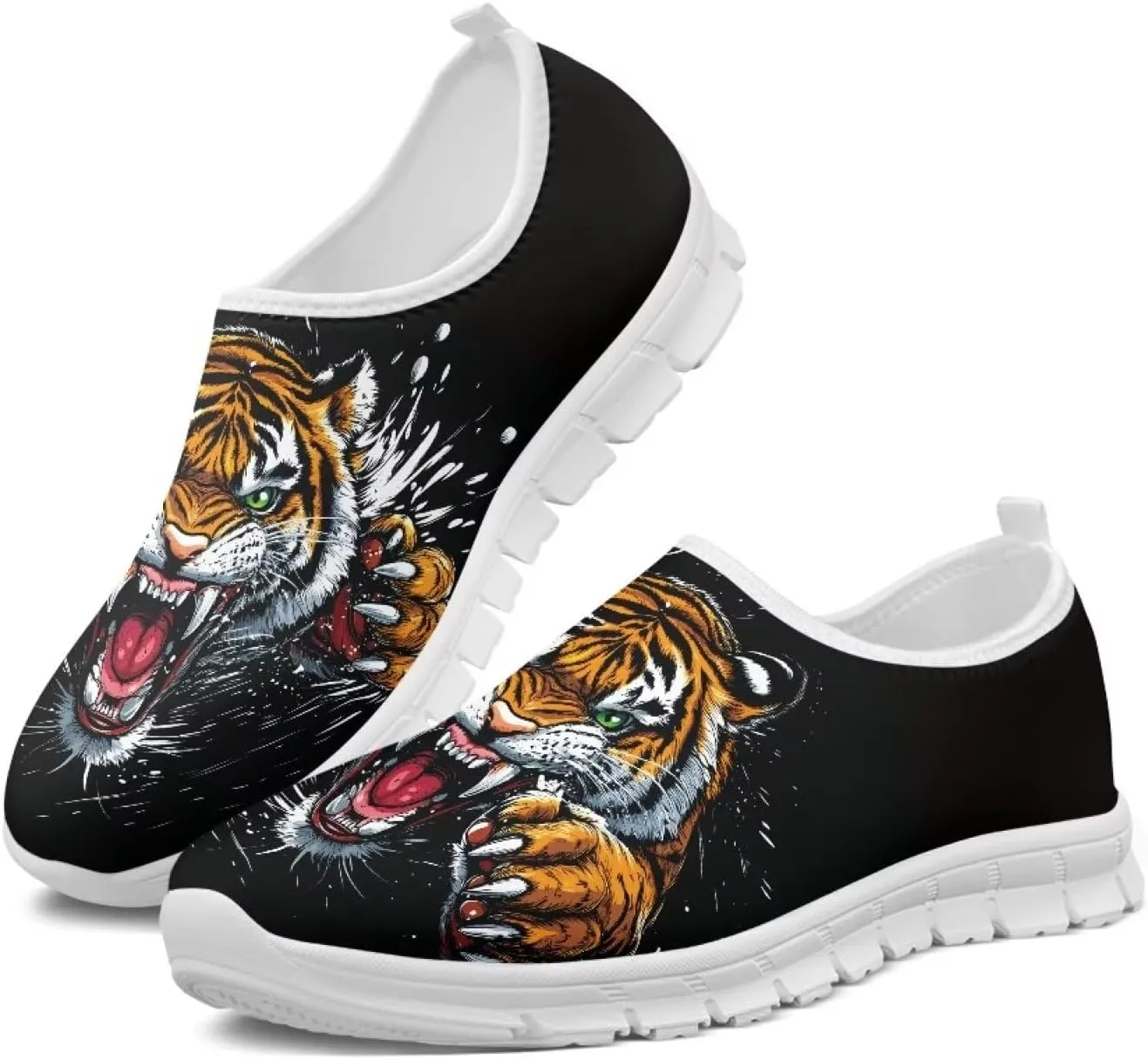 Men's Loafers Slip On Slip Shoe Casual Walking Shoes Non Slip Work Shoes Mesh Athletic Sneakers White Sole