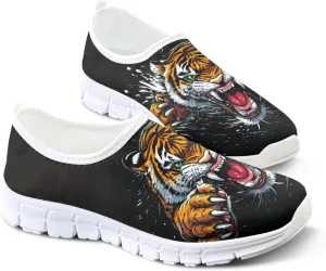 Men's Loafers Slip On Slip Shoe Casual Walking Shoes Non Slip Work Shoes Mesh Athletic Sneakers White Sole