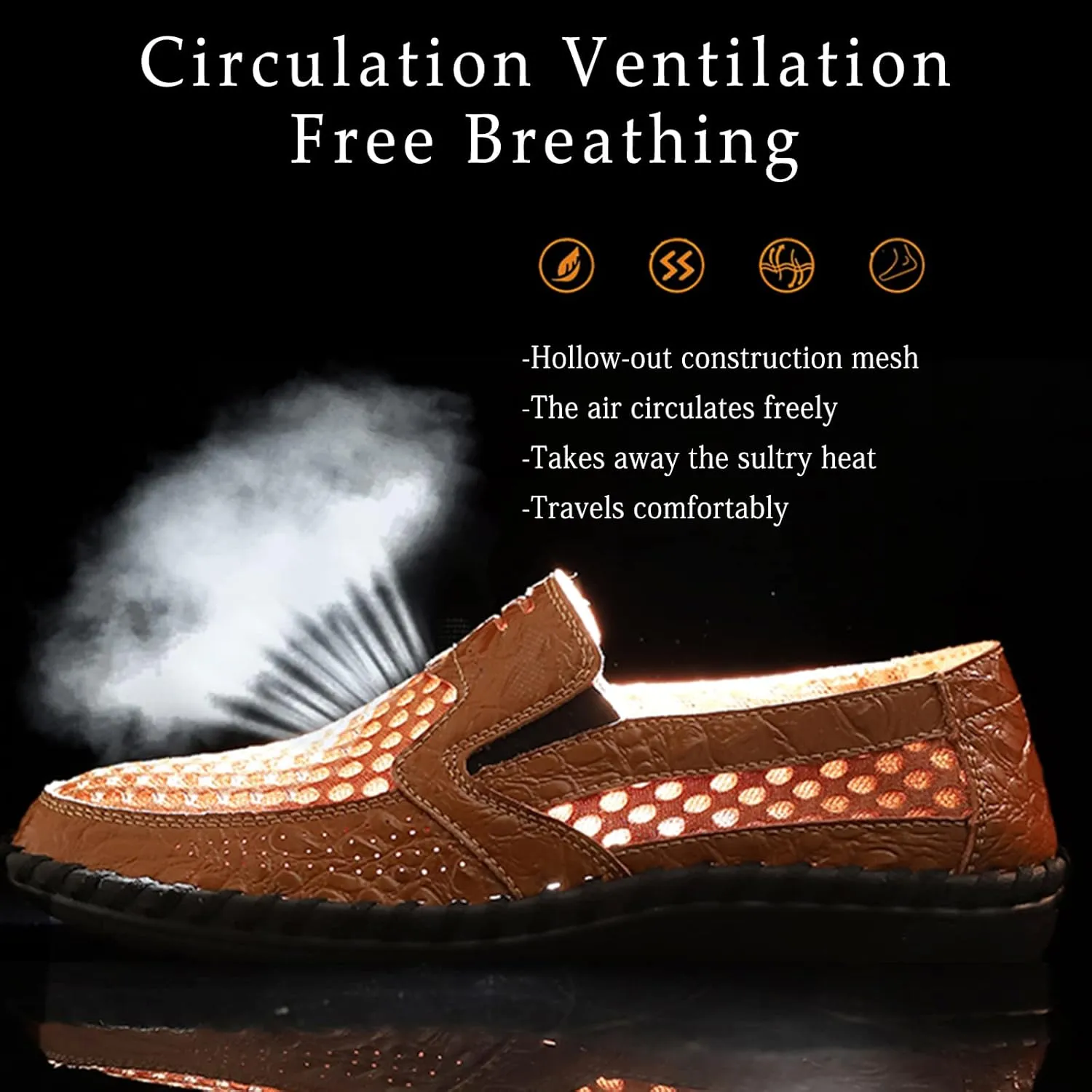 Men's Poseidon Slip-On Loafers Water Shoes Casual Walking Shoes