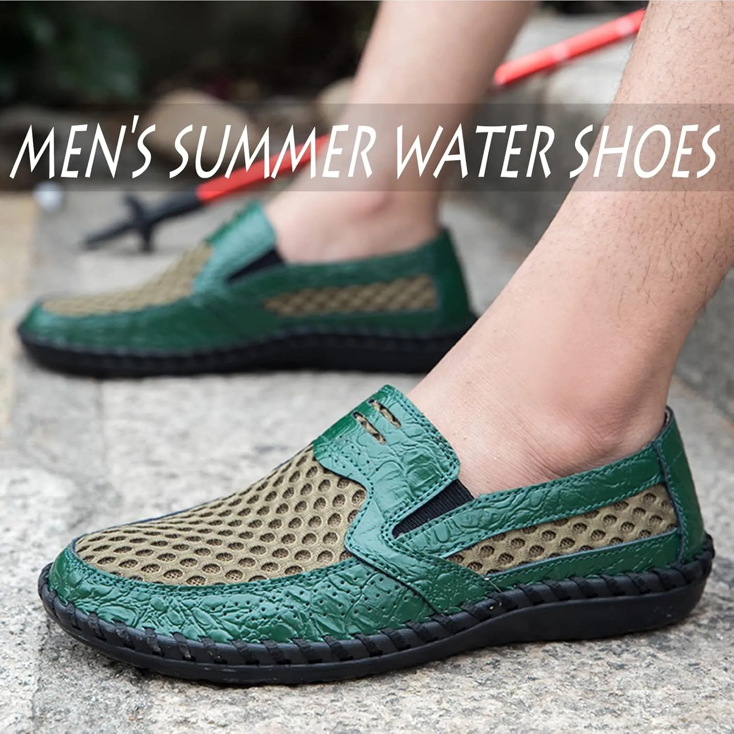 Men's Poseidon Slip-On Loafers Water Shoes Casual Walking Shoes