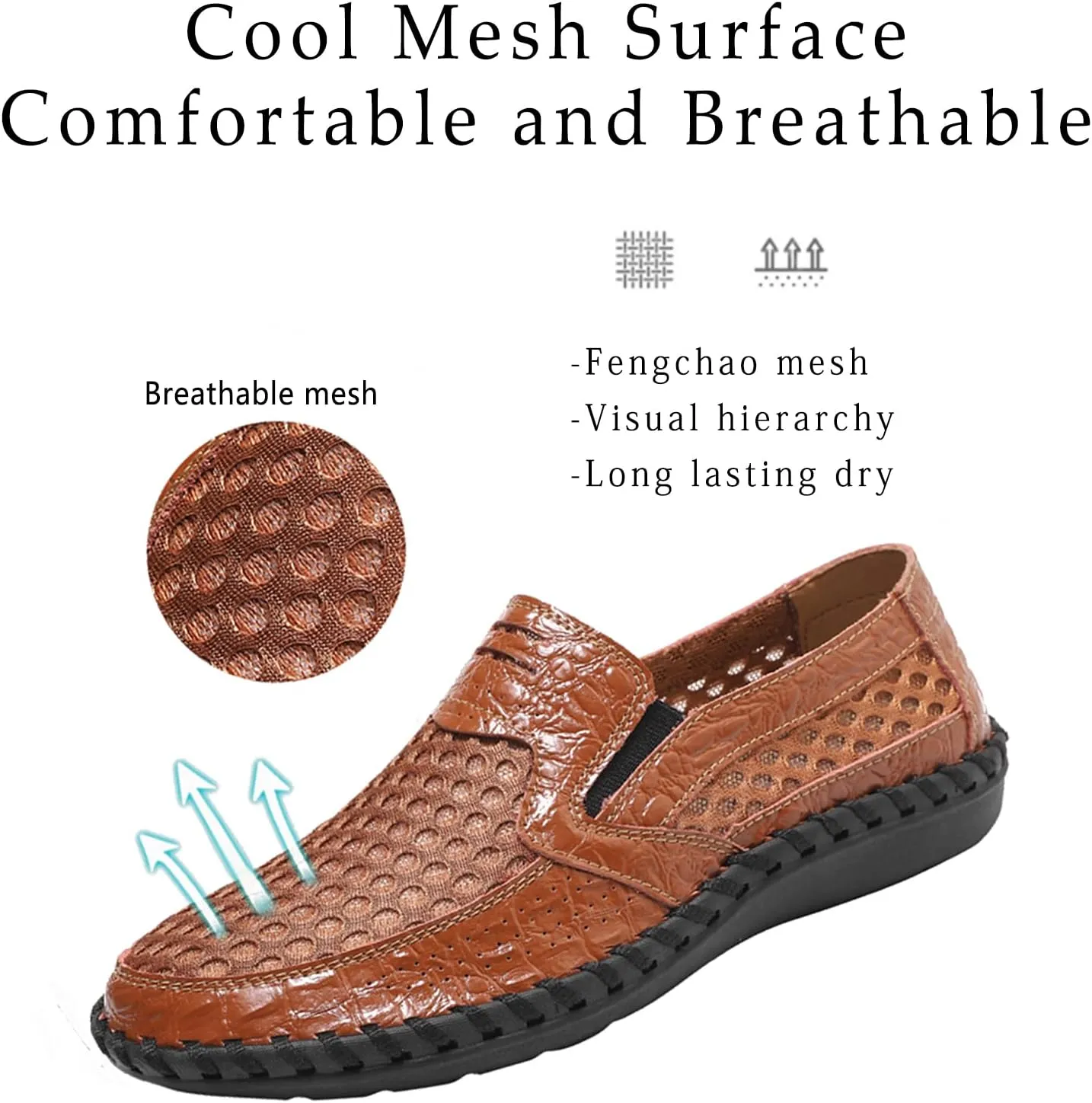 Men's Poseidon Slip-On Loafers Water Shoes Casual Walking Shoes