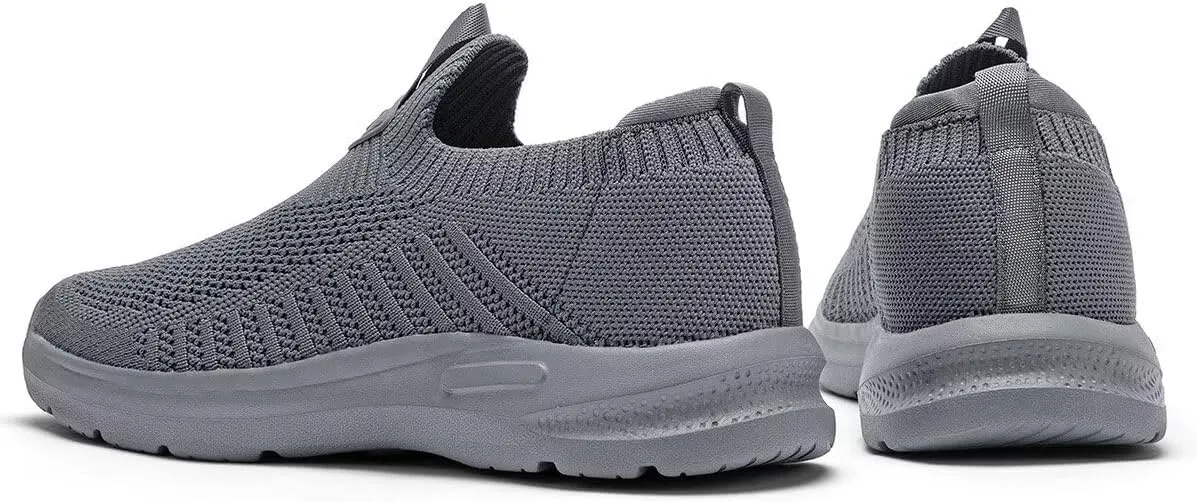 Men's Running Shoes Casual Slip on Walking Tennis Gym Sneakers Lightweight Breathable Mesh Workout Sports Soft Sole