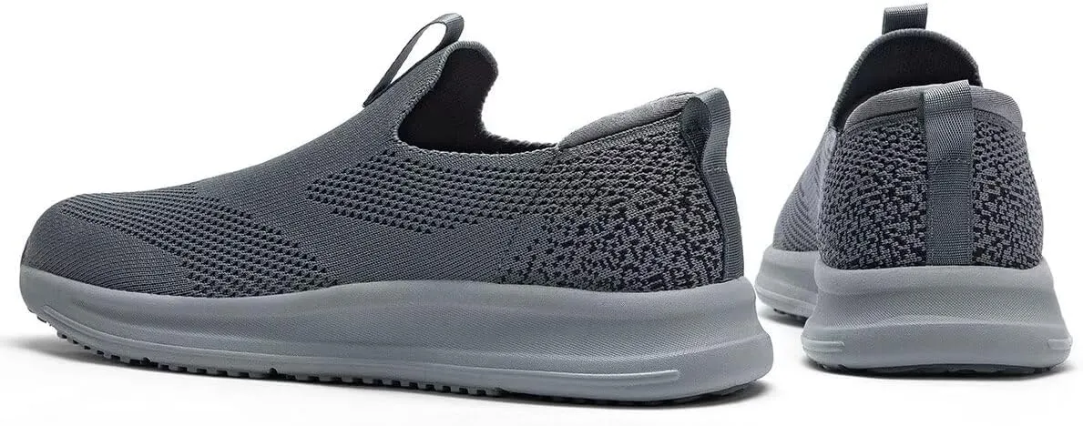 Men's Running Shoes Casual Slip on Walking Tennis Gym Sneakers Lightweight Breathable Mesh Workout Sports Soft Sole