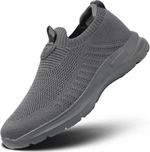 Men's Running Shoes Casual Slip on Walking Tennis Gym Sneakers Lightweight Breathable Mesh Workout Sports Soft Sole