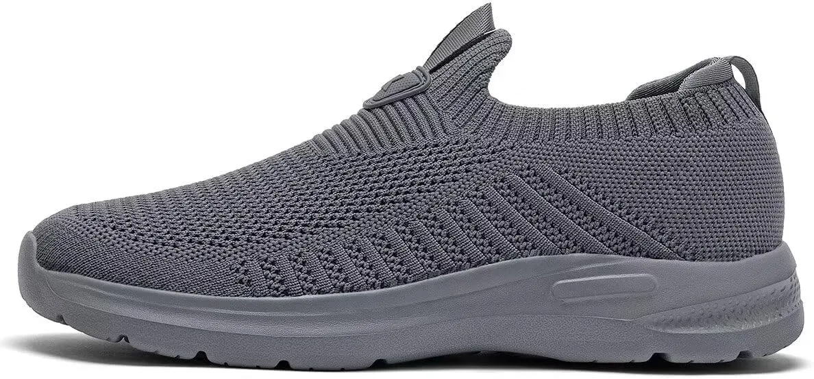 Men's Running Shoes Casual Slip on Walking Tennis Gym Sneakers Lightweight Breathable Mesh Workout Sports Soft Sole