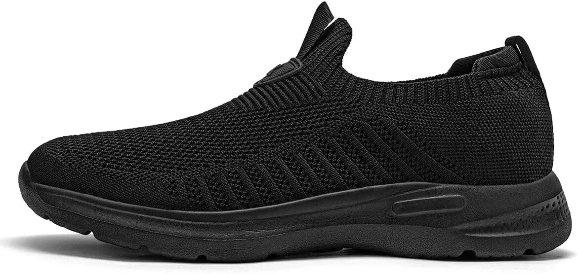 Men's Running Shoes Casual Slip on Walking Tennis Gym Sneakers Lightweight Breathable Mesh Workout Sports Soft Sole