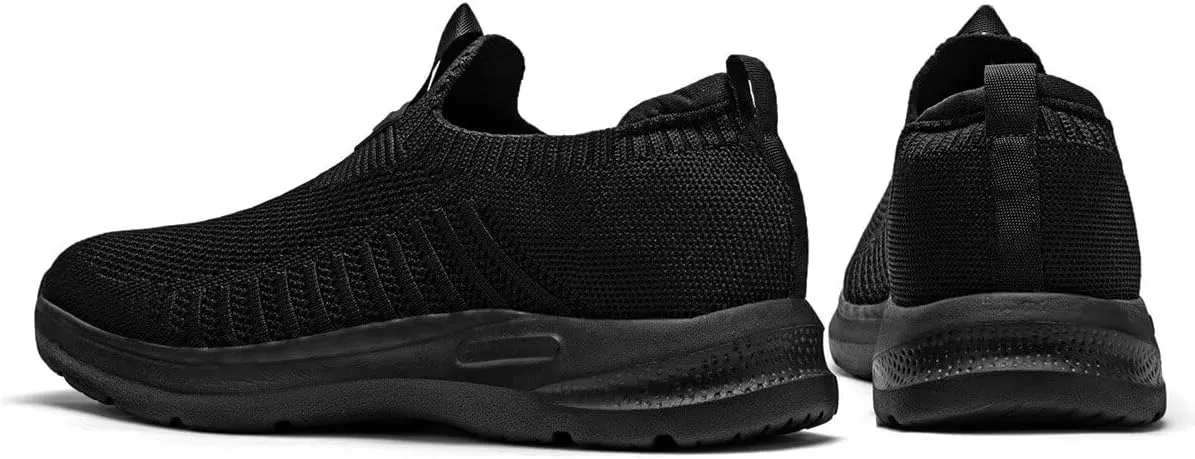 Men's Running Shoes Casual Slip on Walking Tennis Gym Sneakers Lightweight Breathable Mesh Workout Sports Soft Sole