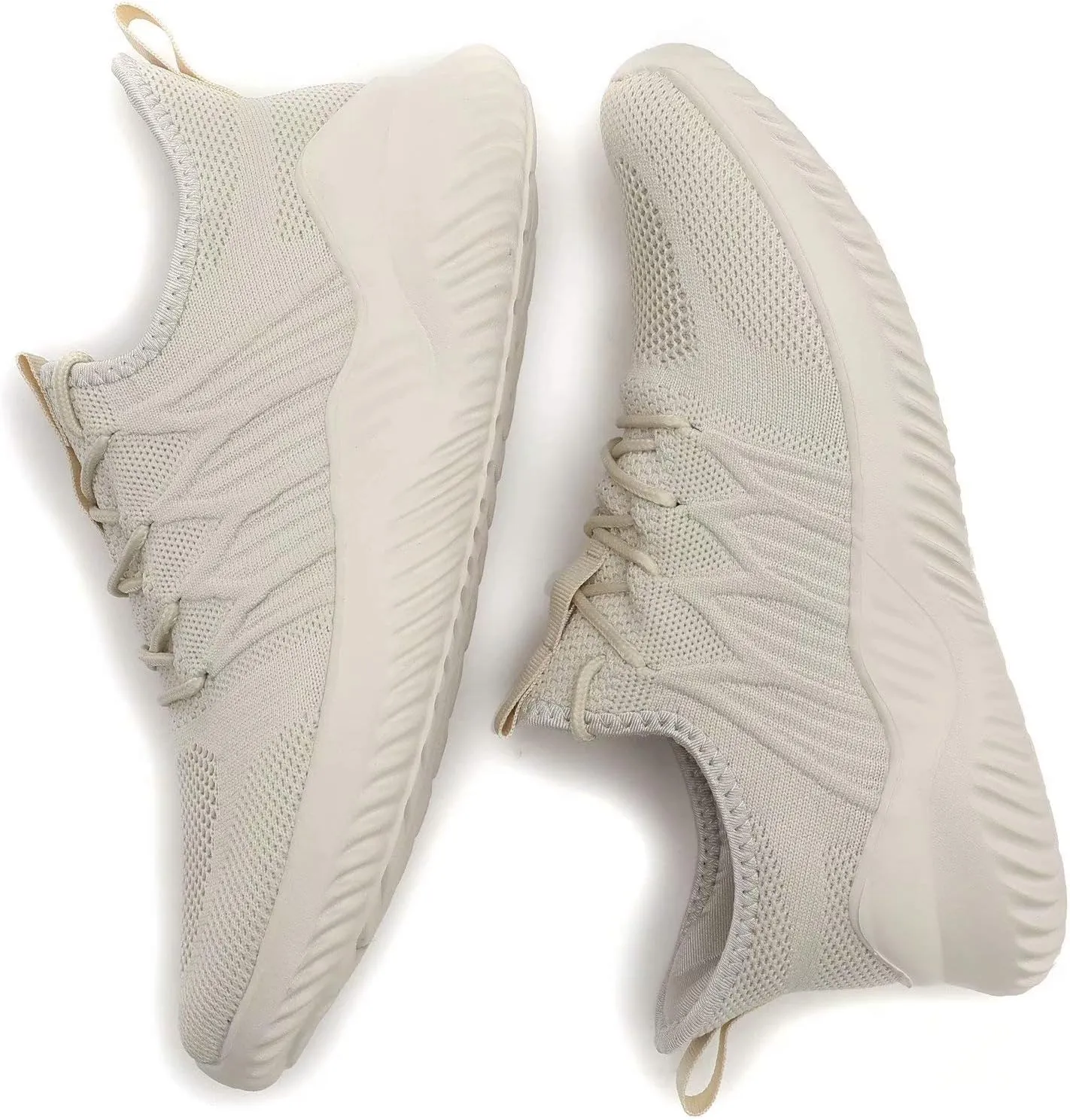 Mens Running Shoes Slip-on Walking Sneakers Lightweight Breathable Casual Soft Sole Trainers