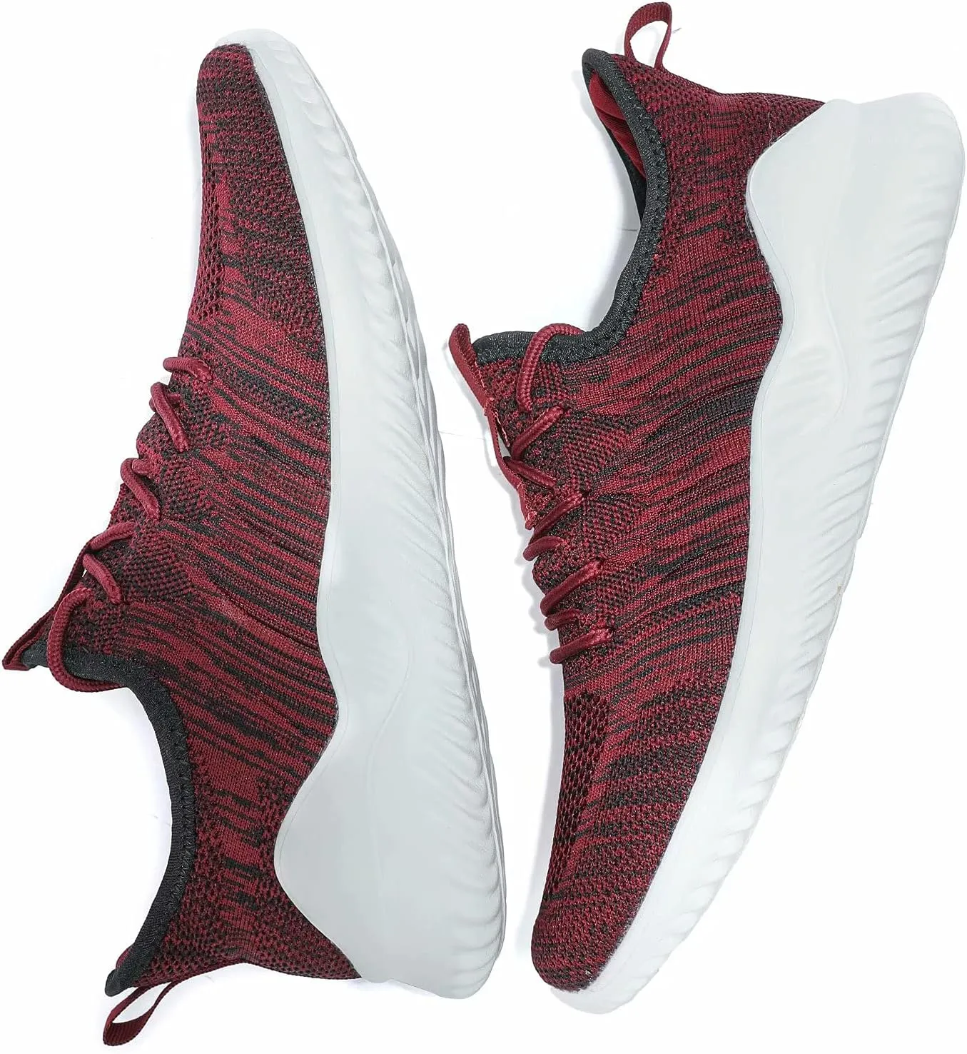 Mens Running Shoes Slip-on Walking Sneakers Lightweight Breathable Casual Soft Sole Trainers
