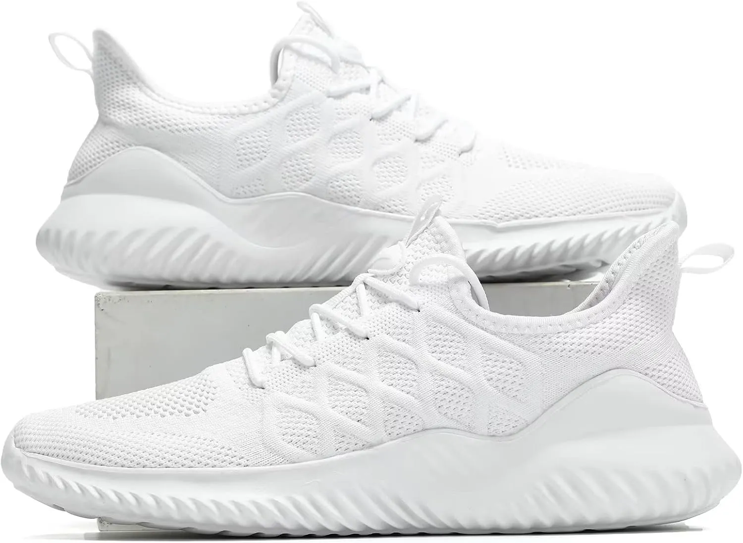 Mens Running Shoes Slip-on Walking Tennis Sneakers Lightweight Breathable Casual Soft Sole Mesh Workout Sports Shoes