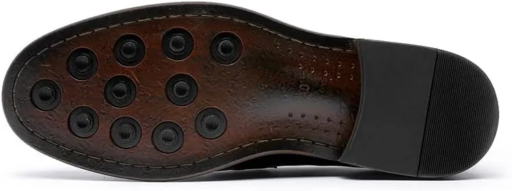 Men’s Slip-On Oxfords, Leather Dress Shoes for Business