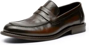 Men’s Slip-On Oxfords, Leather Dress Shoes for Business