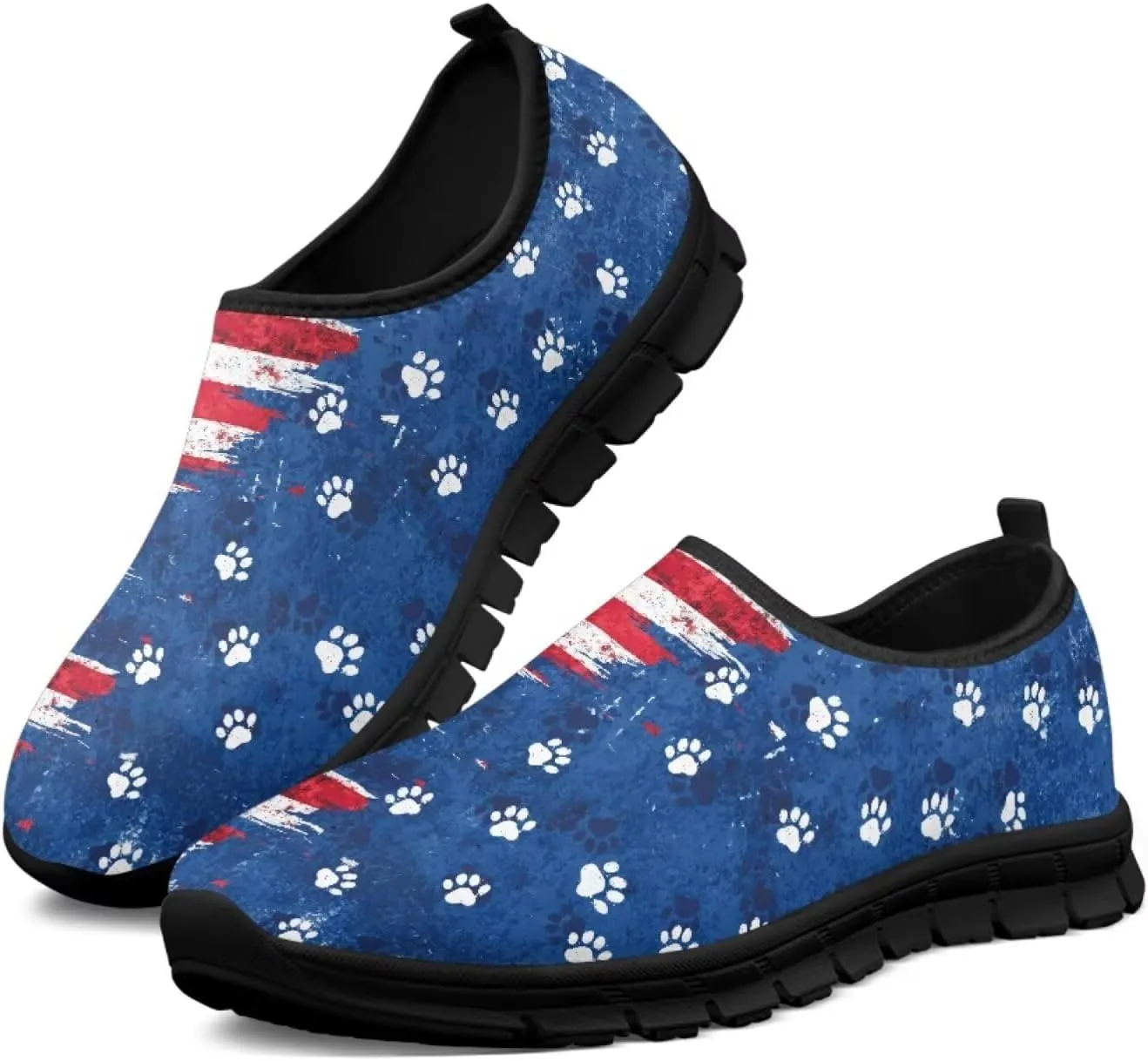 Mens Slip on Shoes Casual Loafers Running Sneakers Slip on Walking Sneakers with Black EVA Sole