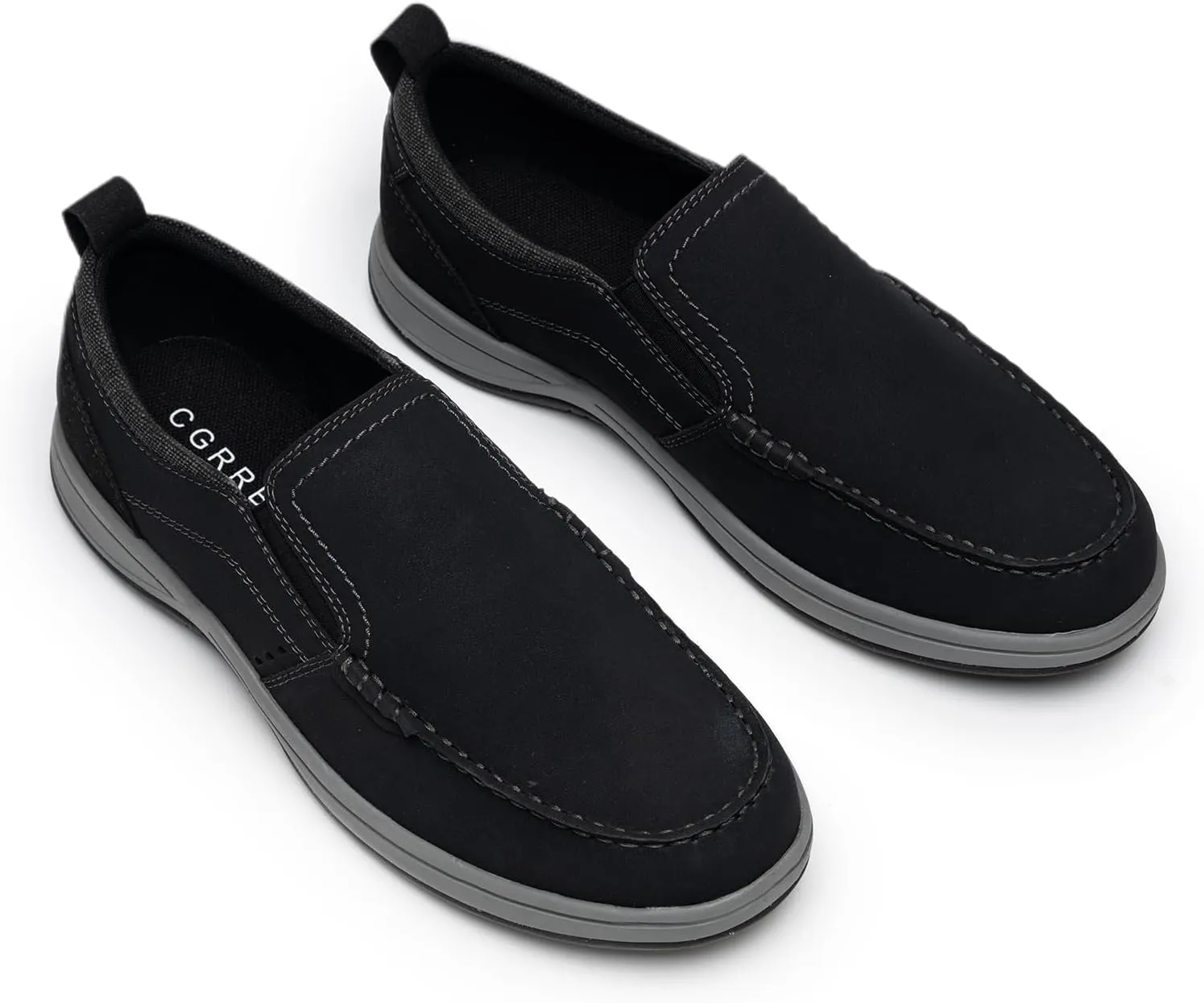 Men's Slip on Shoes Casual Walking Loafers with Arch Support, Orthopedic Shoes Lightweight Non Slip Sneakers
