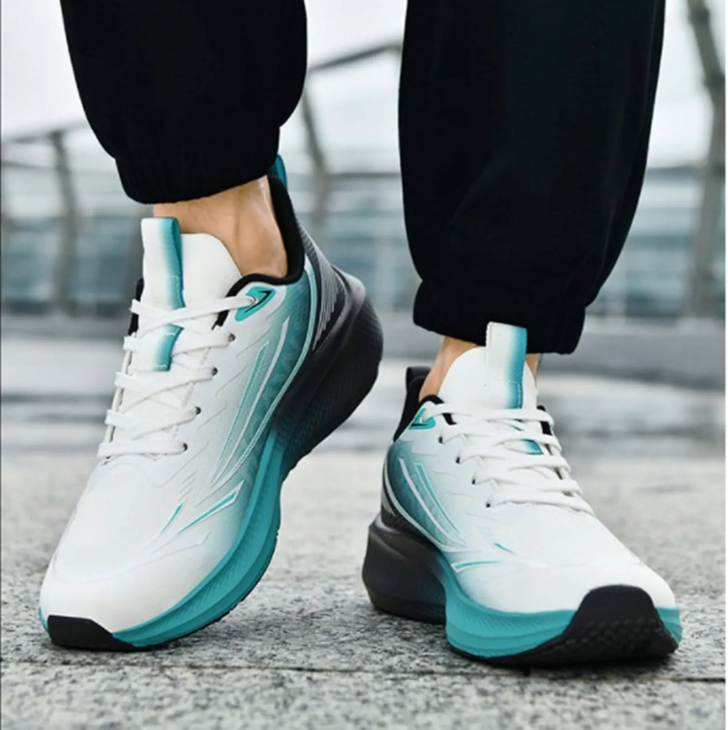 Men's Slip On Sneakers Comfortable Walking Running Tennis Athletic Gym Workout 𝐂𝐫oss Soft Sole Training Shoes