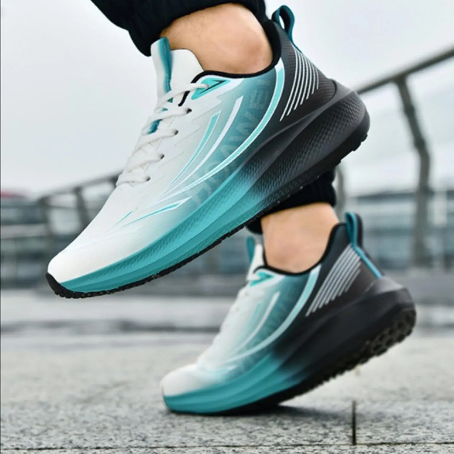 Men's Slip On Sneakers Comfortable Walking Running Tennis Athletic Gym Workout 𝐂𝐫oss Soft Sole Training Shoes
