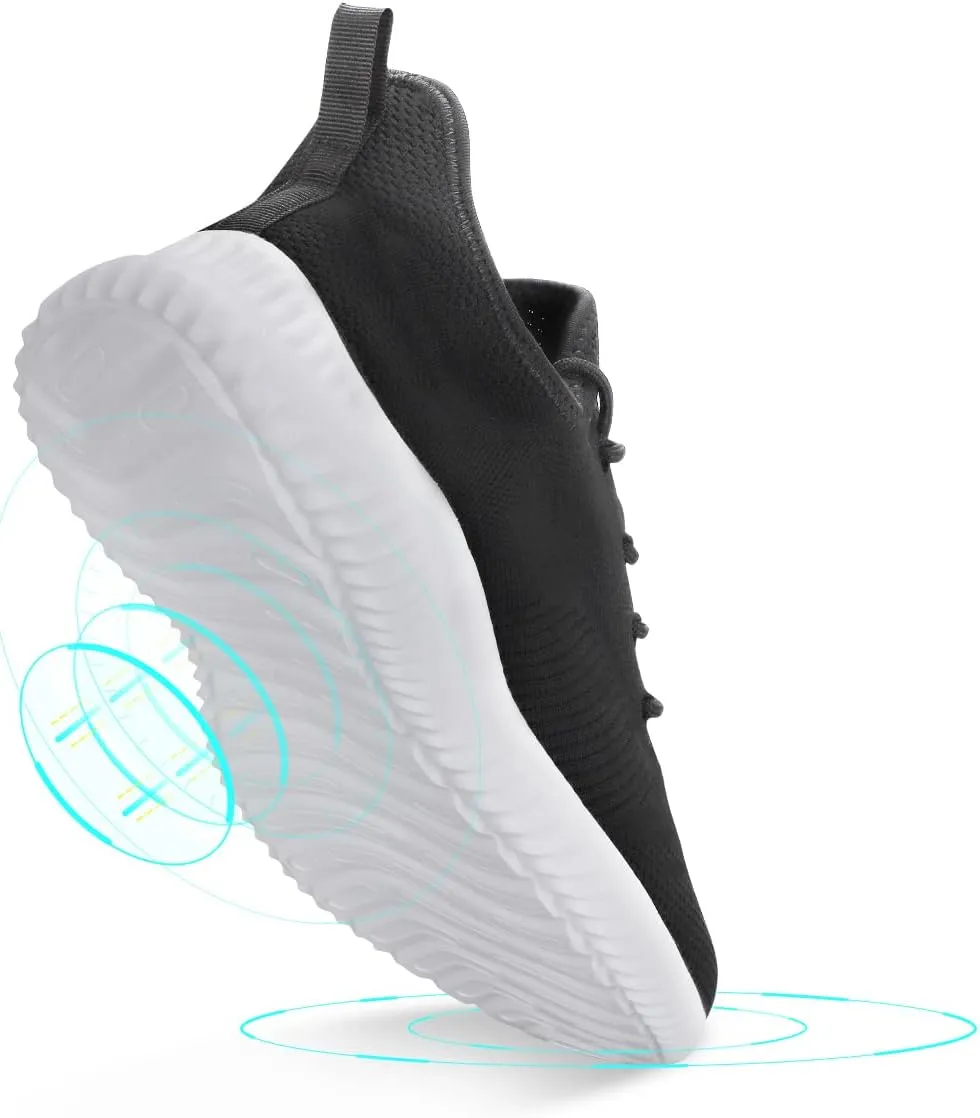 Mens Slip On Sneakers Non Slip Work Shoes Lightweight Mesh for Casual Tennis Running Walking Shoes