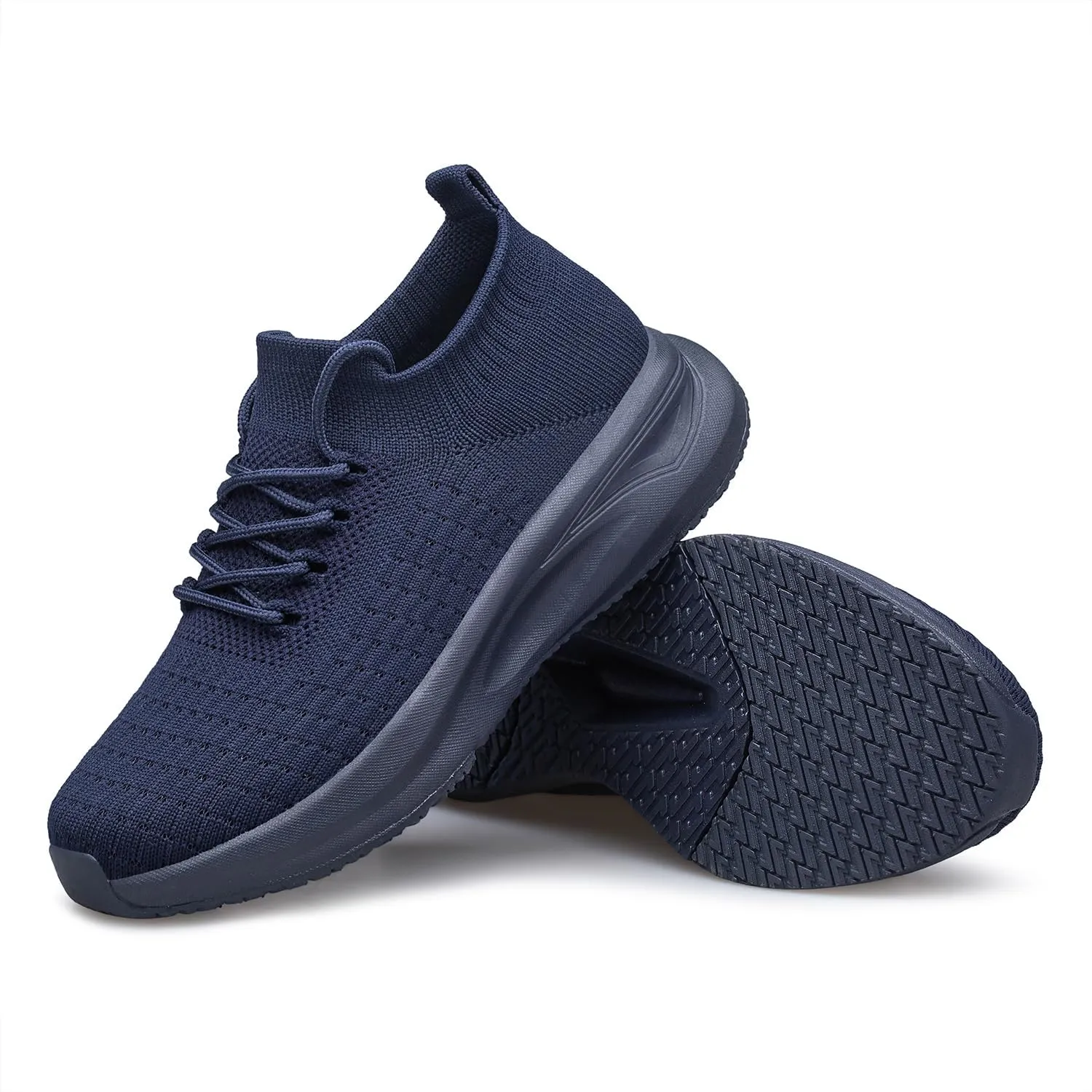 Mens Slip on Walking Shoes Comfort Sock Shoes Non Slip Mesh Casual Running Sneakers