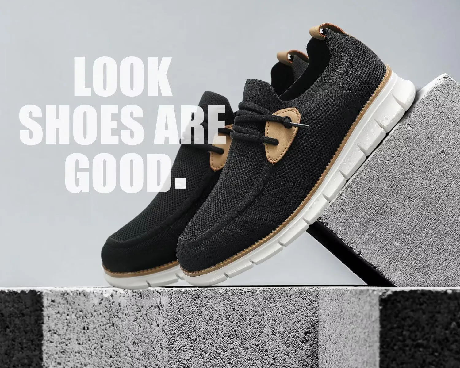 Men's Walking Boat Shoes Slip On Casual Loafers Non Slip Comfortable Lightweight Work Driving Shoes