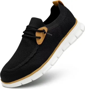 Men's Walking Boat Shoes Slip On Casual Loafers Non Slip Comfortable Lightweight Work Driving Shoes