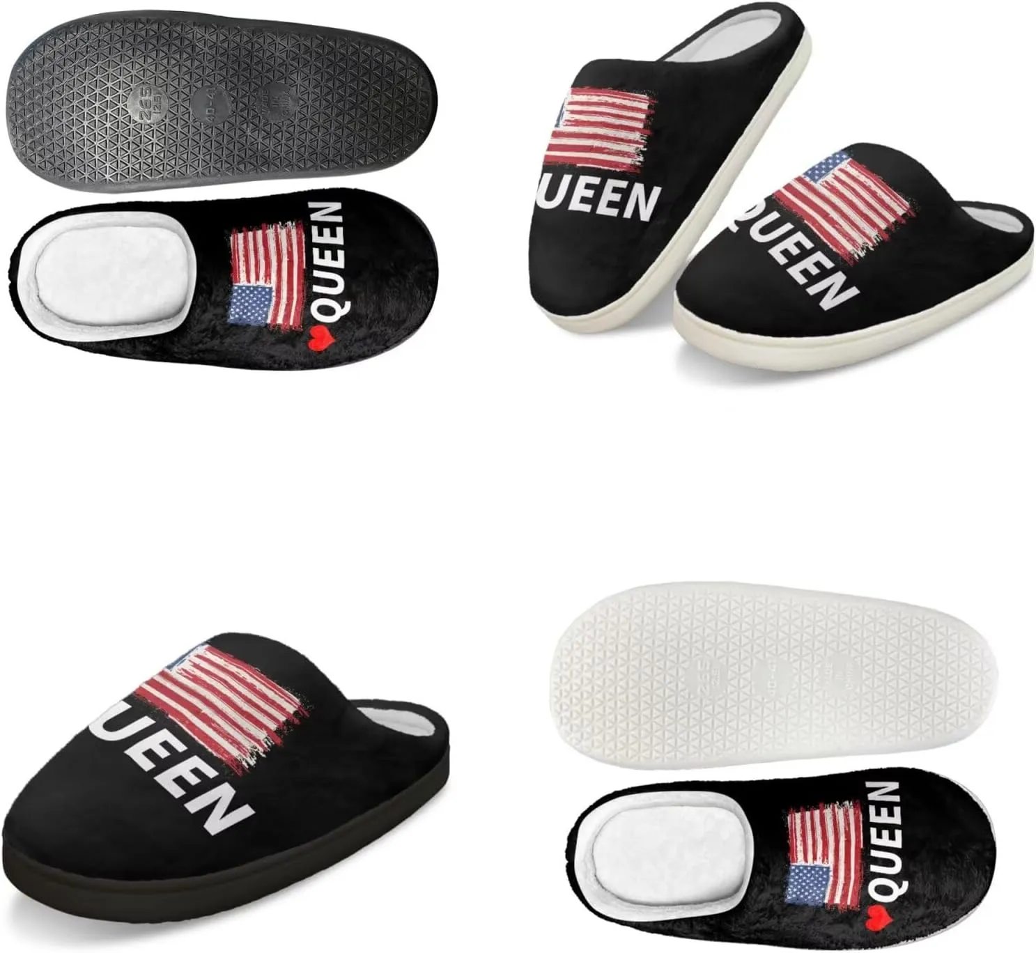 Men's Women's Non-slip Slippers, Flannel Warm Soft Cozy Slippers, House Bedroom Indoor/Outdoor Warm Shoes, Size 2-12