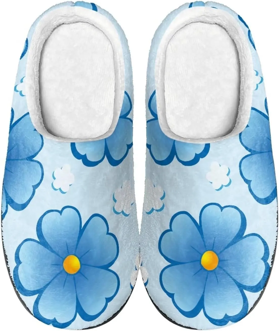 Men's Women's Non-slip Slippers, Flannel Warm Soft Cozy Slippers, House Bedroom Indoor/Outdoor Warm Shoes, Size 2-12