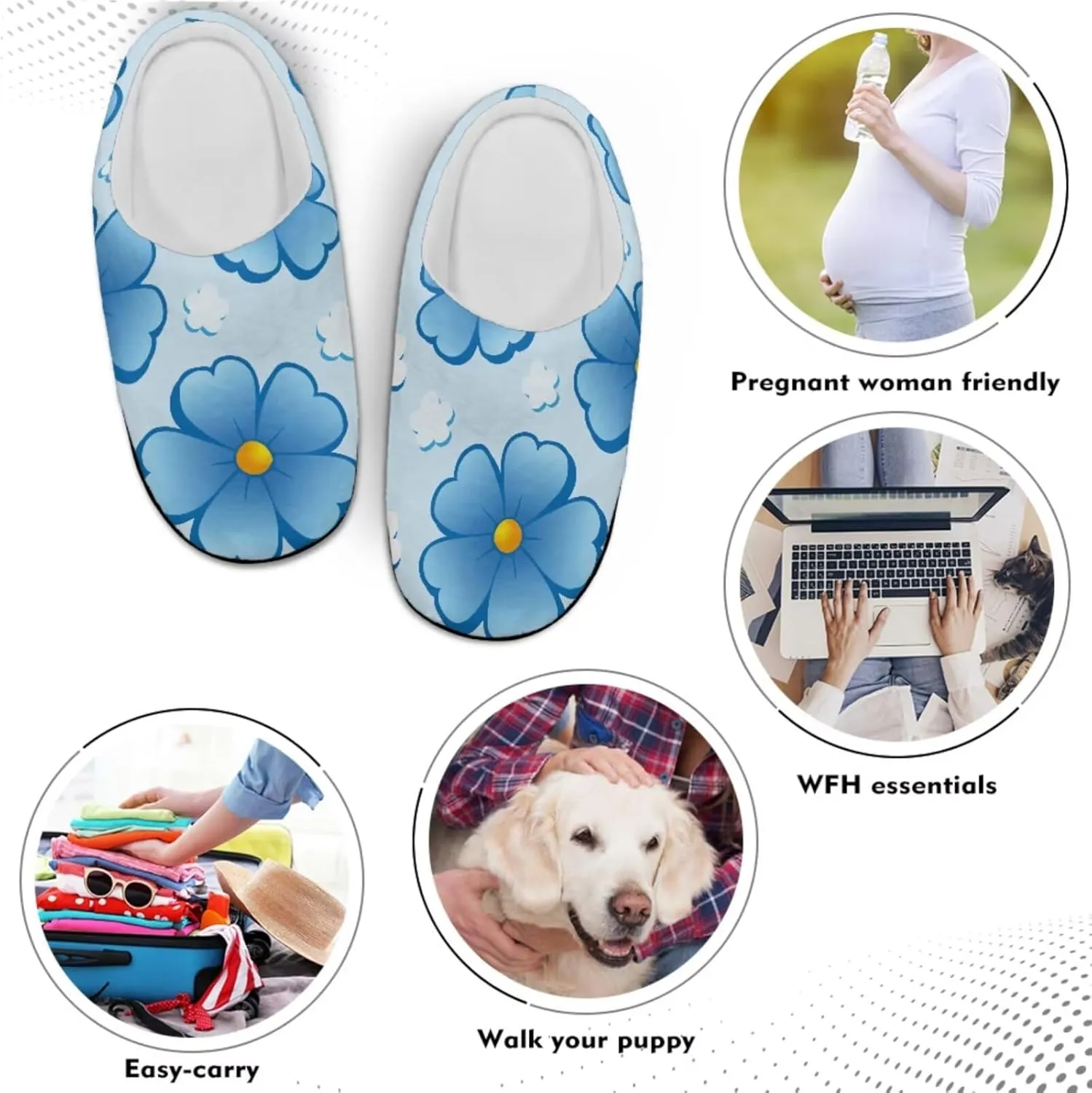 Men's Women's Non-slip Slippers, Flannel Warm Soft Cozy Slippers, House Bedroom Indoor/Outdoor Warm Shoes, Size 2-12