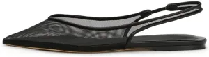Mesh Slingback Ballet Flats Shoes for Women Pointed Toe Slip On Low Heels Casual Work Comfortable Soft