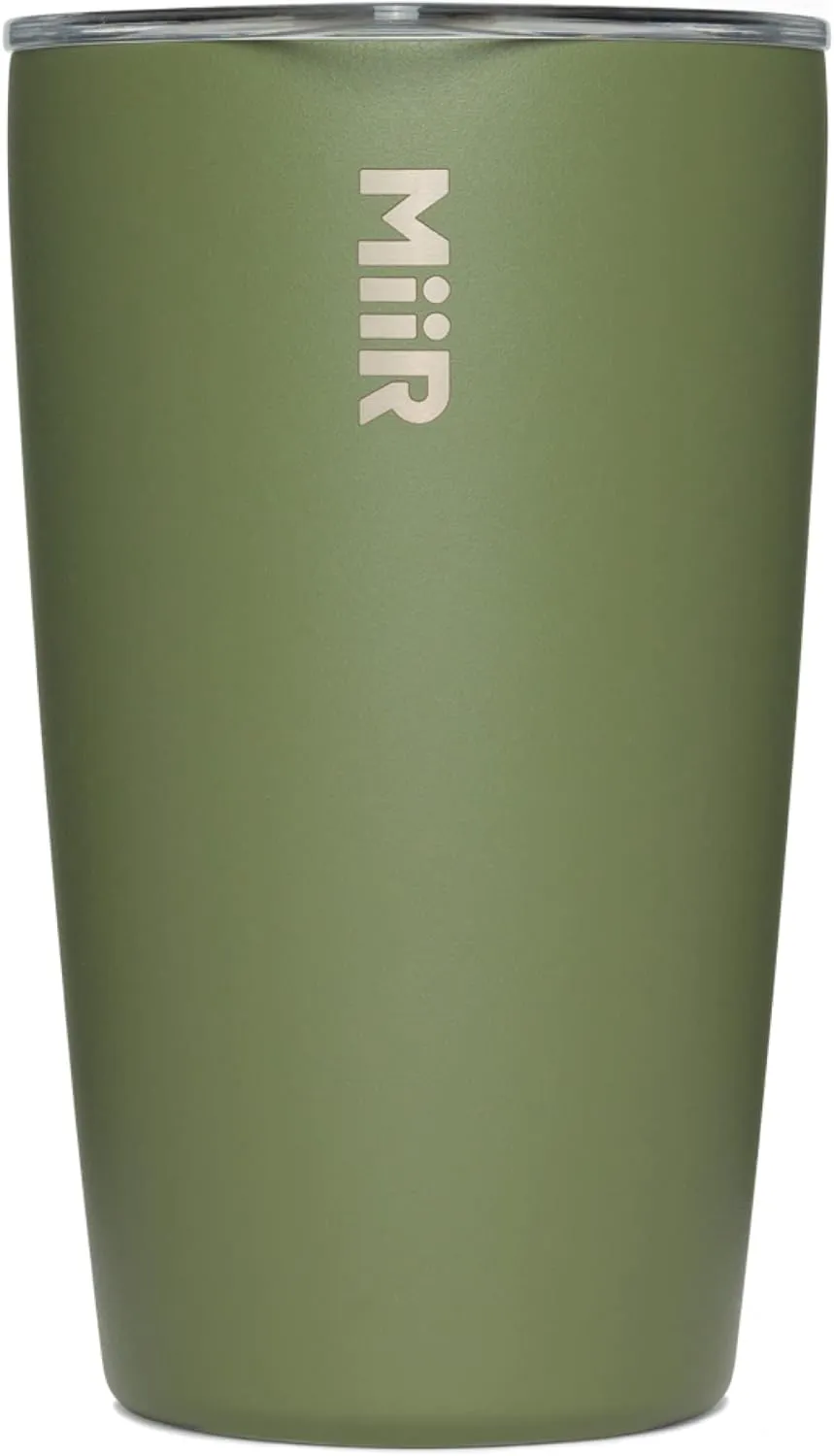 MiiR Tumbler, 12oz Insulated Stainless Steel with Press Fit Slide Lid – Splash Proof Design, Holds Hot & Cold Beverages, Stylish & Functional Cup Holder Compatible
