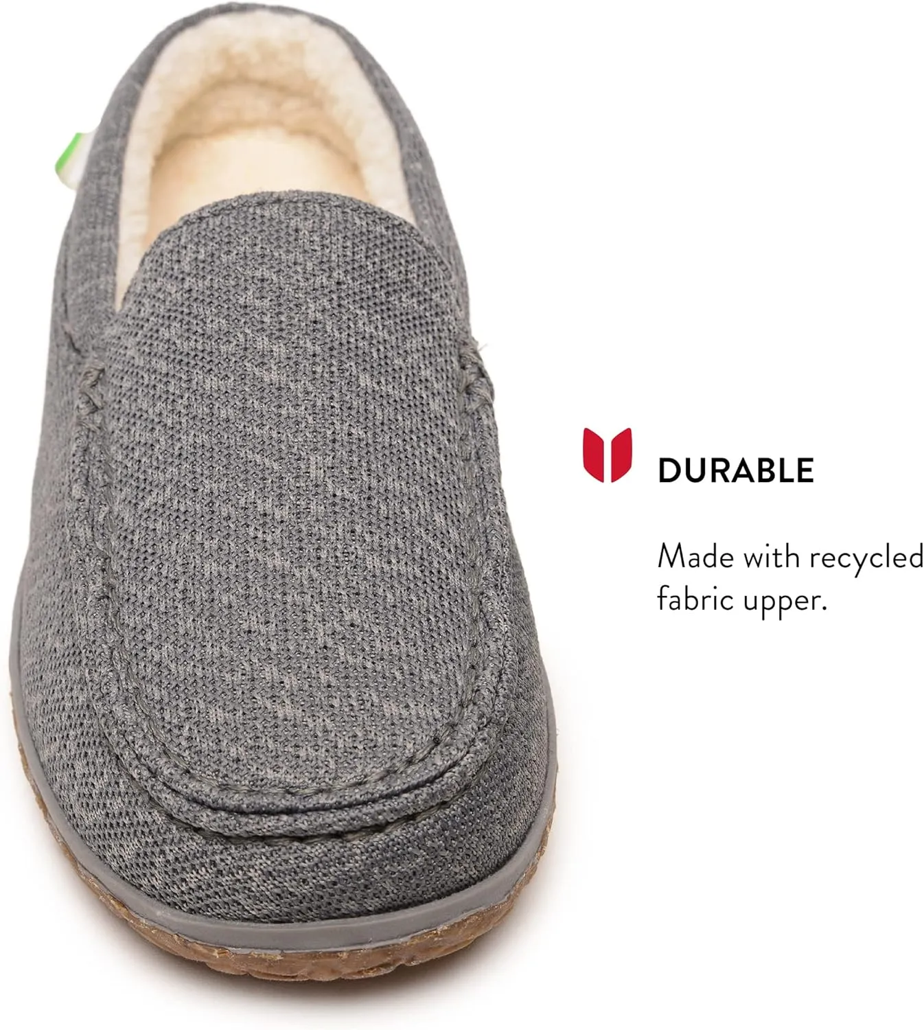 Minnetonka Men’s Ecowise Elm - Slip-On Casual Loafers Designed with Recycled Berber Lining, Removable Contoured Footbed, MinnTREAD Rubber with Rice Husk Sole, and Repurposed Fabric Upper