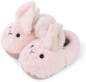 MK MATT KEELY Toddler Girls Bunny Slippers Winter Warm Shoes Rabbit House Soft Slippers