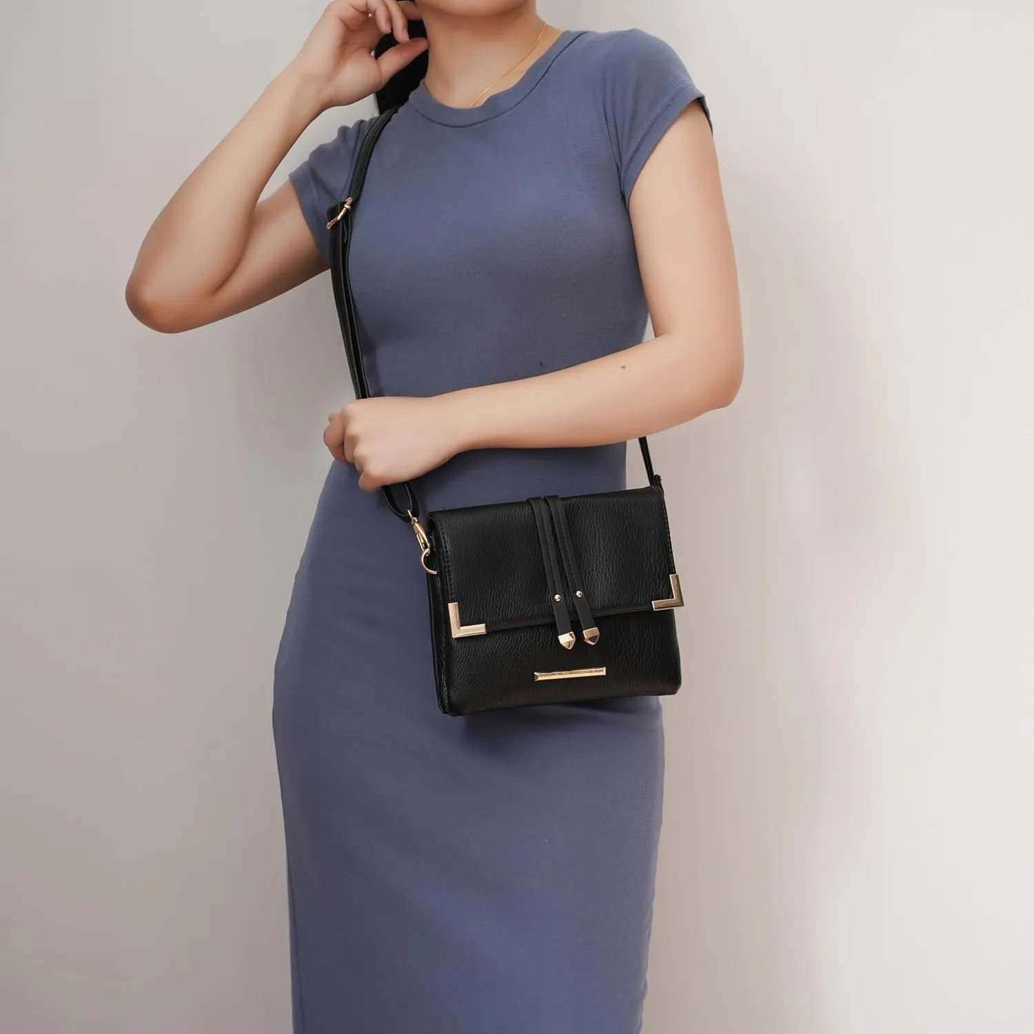 MKF Collection Crossbody Bags for Women Trendy, Vegan Leather Shoulder bag Lady Handbag Purse by Mia k