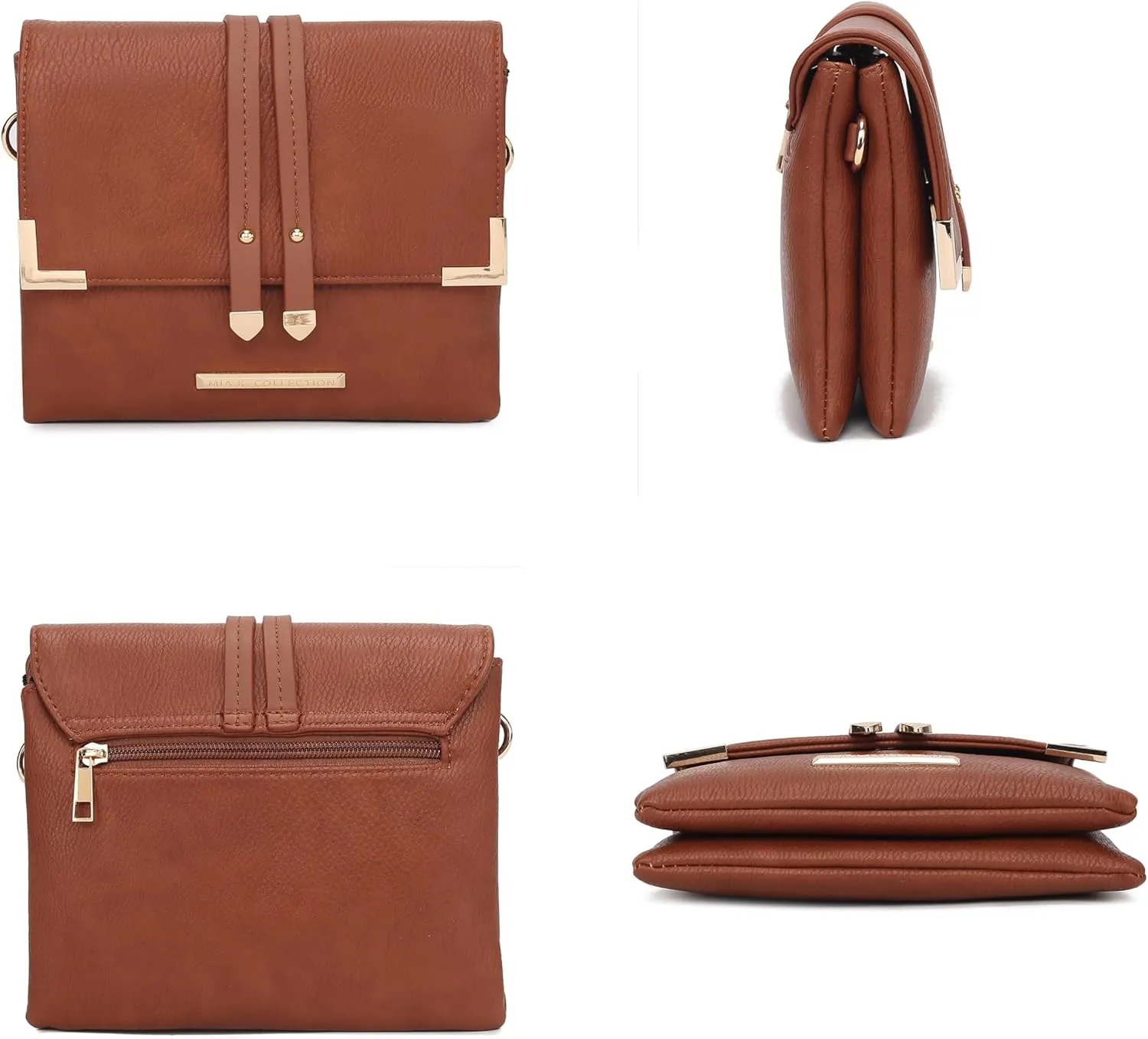 MKF Collection Crossbody Bags for Women Trendy, Vegan Leather Shoulder bag Lady Handbag Purse by Mia k