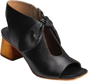 MOOMMO Women Heeled Sandals with Bow Open Toe Low Chunky Block Heel Sandal Booties Cutout 2" Heels Backless Slingback Dress Shoes Peep Toe Back Zipper Suede Sandal Dressy Casual Summer Beach 4-13 M US