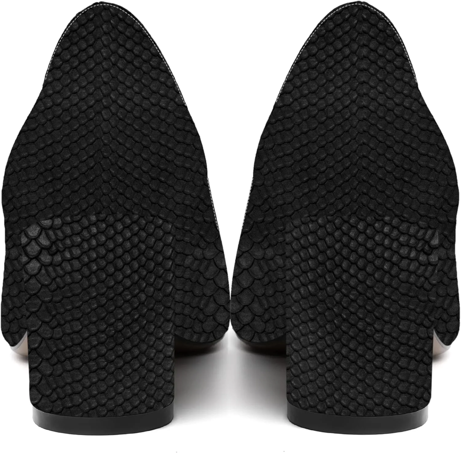 MOVINSTEPS Womens Slip On Dating Peep Toe Dress Patent Block Mid Heel Pumps Shoes 2.5 Inch