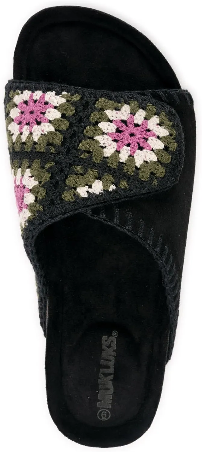 MUK LUKS Women's Gigi Crochet Sandal
