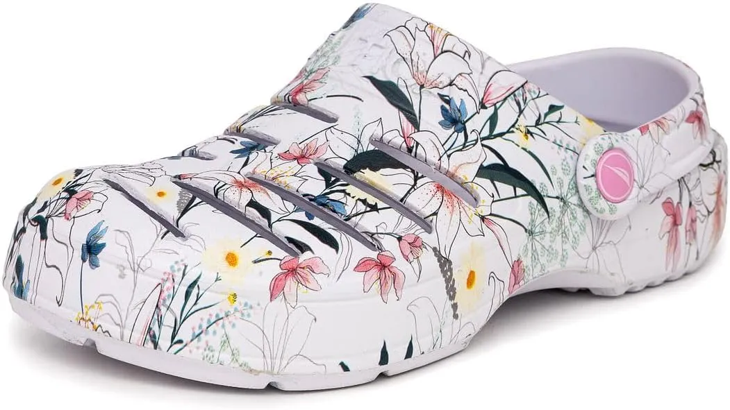Nautica Women's Clogs - Athletic Sports Sandal - Water Shoes Slip-On with Adjustable Back Strap - Beach Sports Shoe - River Edge