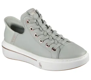 NEW Women's SKECHERS PREMIUM SLIP-INS SNOOP ONE - OG Sage LEATHER Shoes AUTHENTIC IN BOX