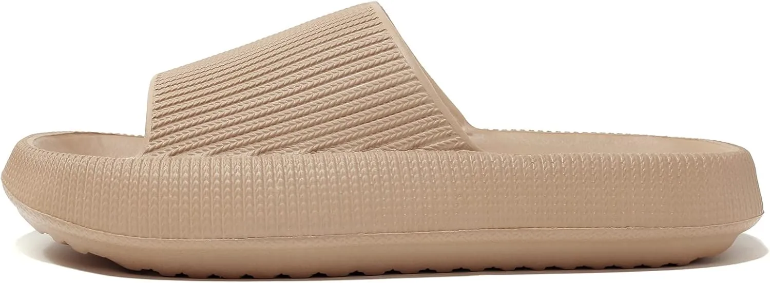 NewDenBer Cloud Slides Slippers for Women and Men Soft Cushioned Thick Sole Shower Bathroom Indoor Outdoor House Slide Sandals