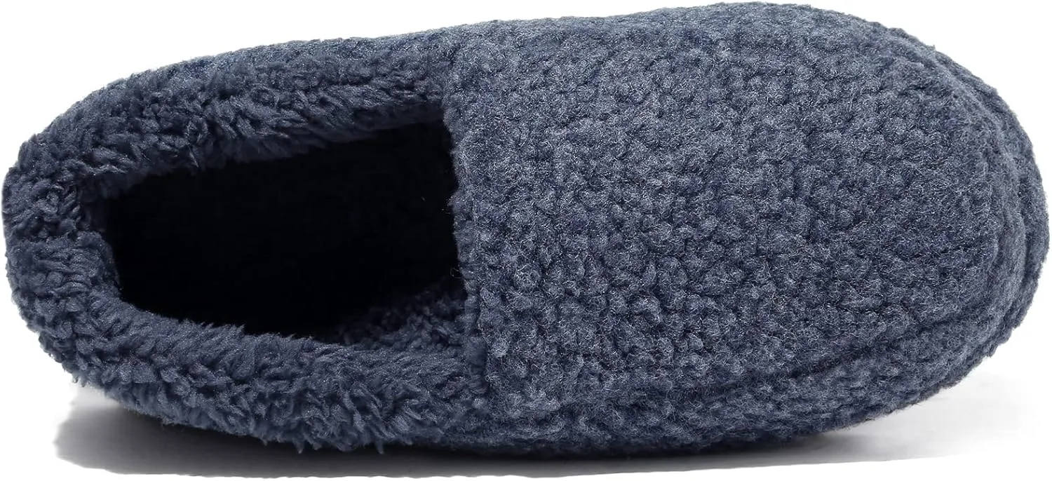 NewDenBer Women's Warm Memory Foam Slippers Soft Fuzzy Fleece Lined Slip on Indoor House Shoes