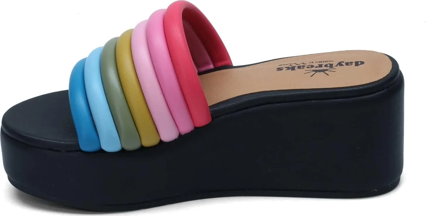 NINA Daybreaks Verve Women's Flatform Slippers Shoes - Versatile, Stylish and Comfortable Platform Sandals - Light & Cushioned Womens Shoes