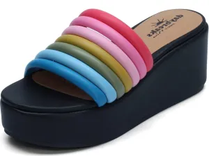 NINA Daybreaks Verve Women's Flatform Slippers Shoes - Versatile, Stylish and Comfortable Platform Sandals - Light & Cushioned Womens Shoes