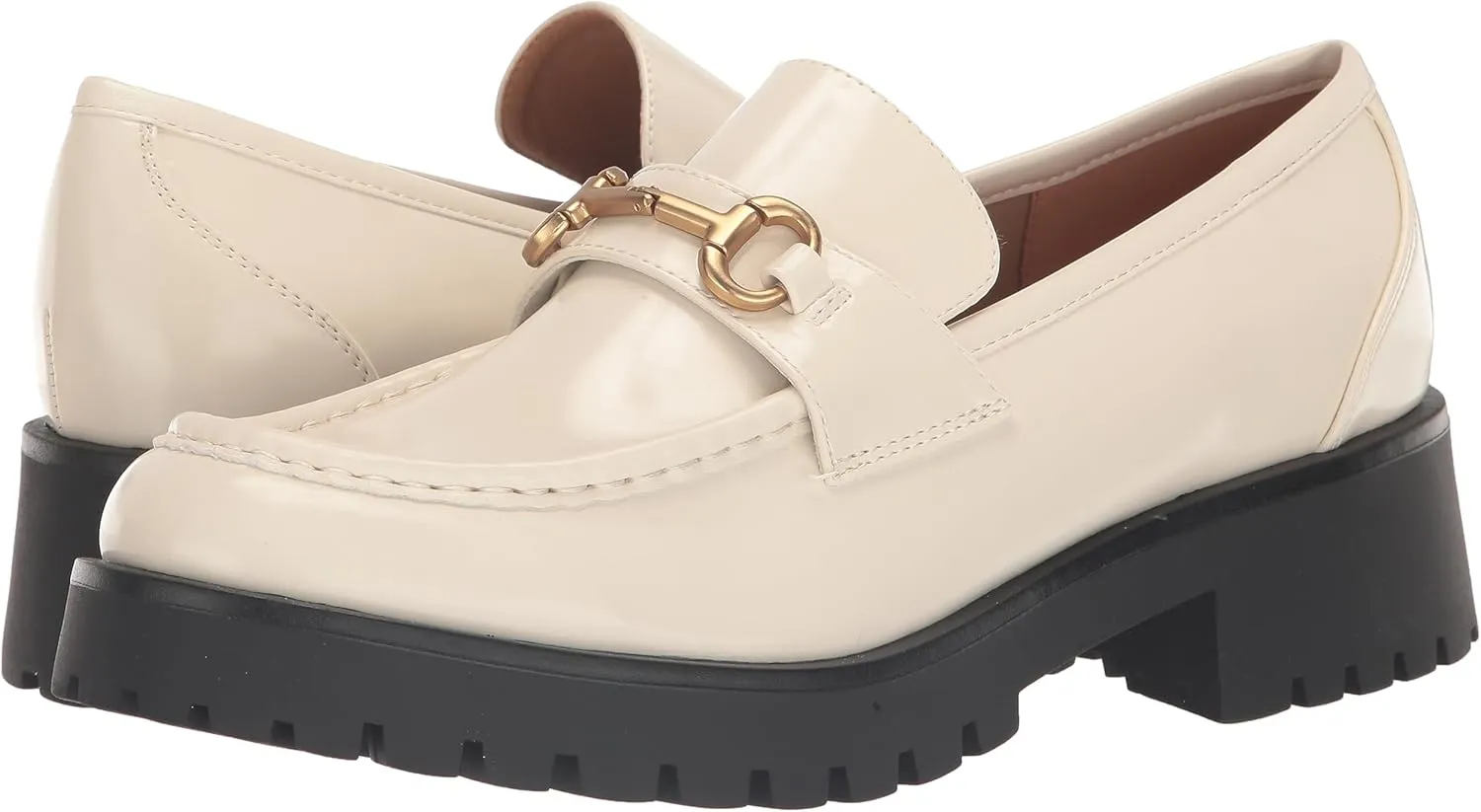 Nine West Women's Allmy Round Toe Lug Sole Casual Loafers