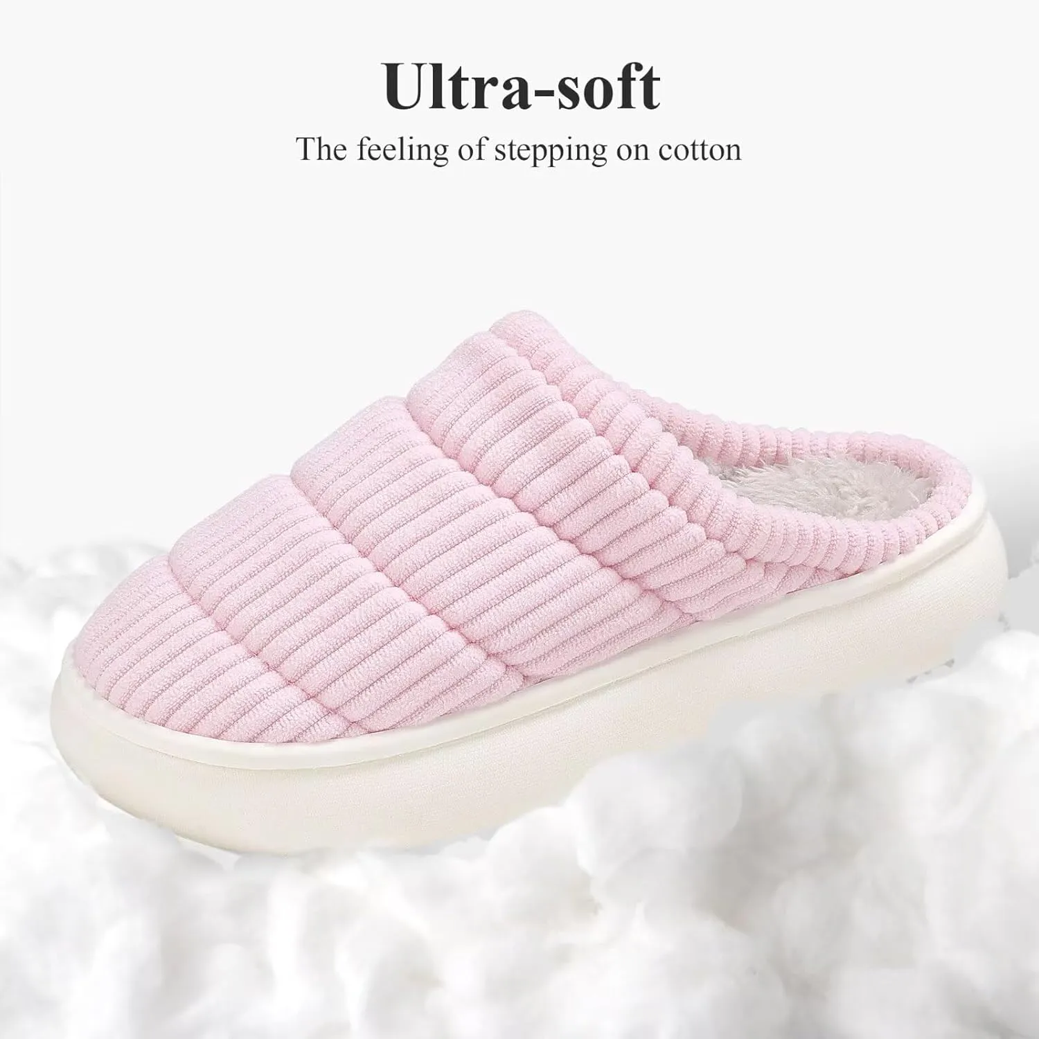 NineCiFun Womens House Shoes Warm Memory Foam Slippers for Women Indoor Soft Fleece Lined Womens Slippers