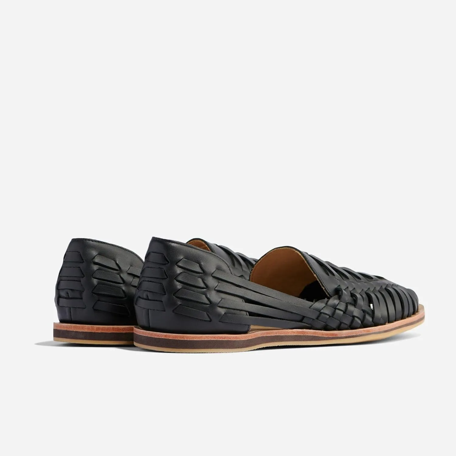 Nisolo Men's Huarache Sandals, Slip-On Comfort, Designed for Casual Everyday Wear & Any Occasion, Handwoven & Waterproof Leather, Flexible, No-Slip Rubber Sole, Runs Large